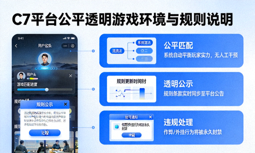 C7平台公平透明的游戏环境与规则说明图示